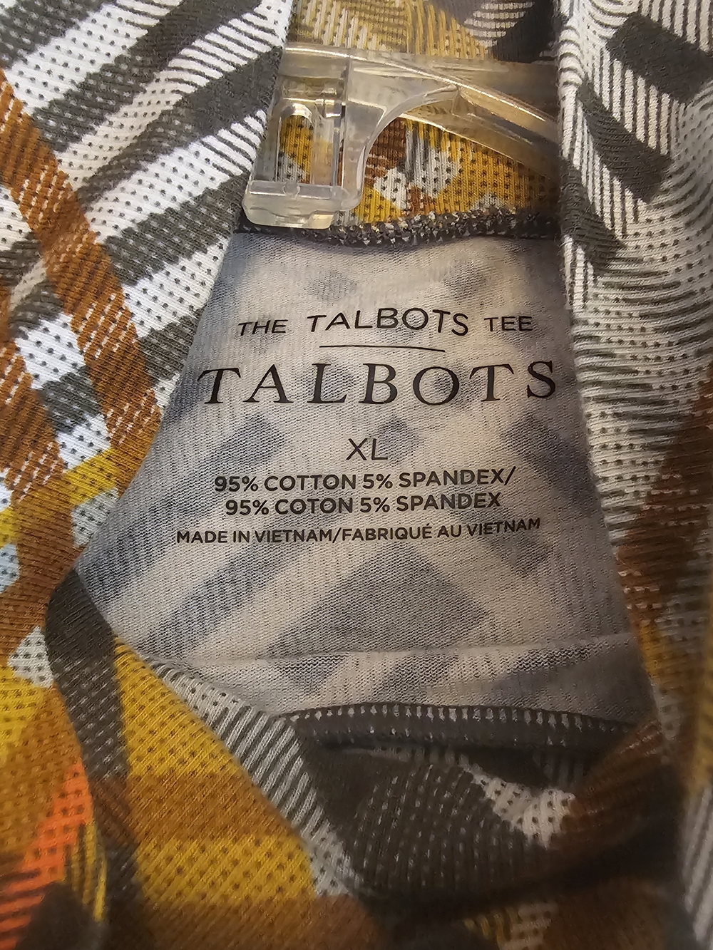Talbots Plaid Turtleneck Top in Mustard, Brown, Cream, and Green - Picture 2 of 3